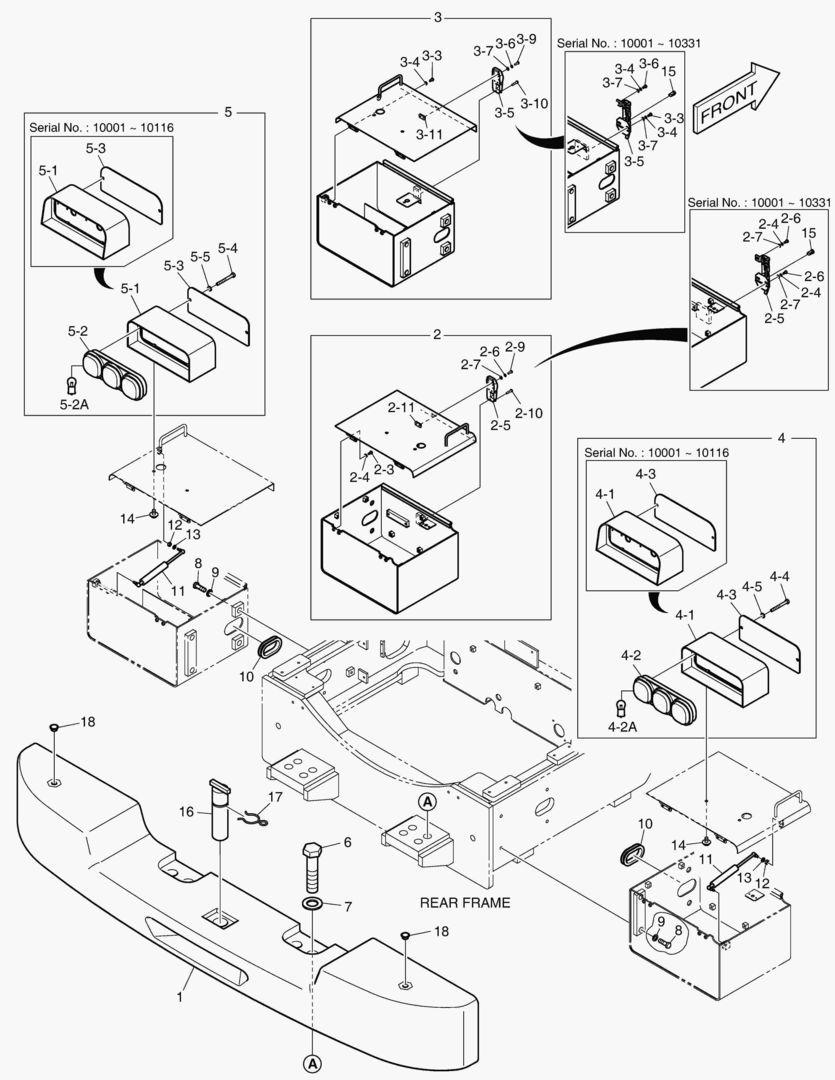 1400 COUNTER WEIGHT & BATTERY BOX