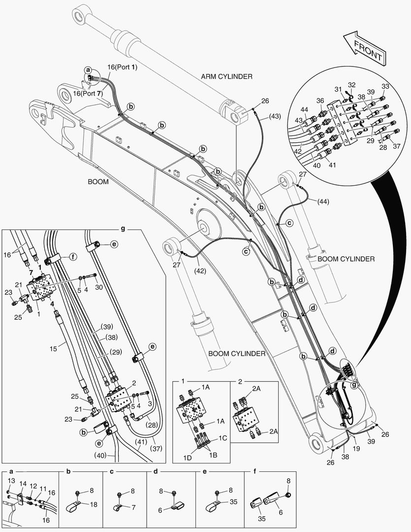 6681 LUBRICATION PIPING - BOOM 6.65m [5085~]