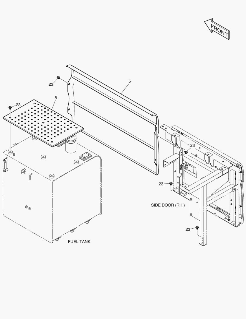 БОКОВАЯ ДВЕРЬ - ПРАВОСТОРОННИЙ