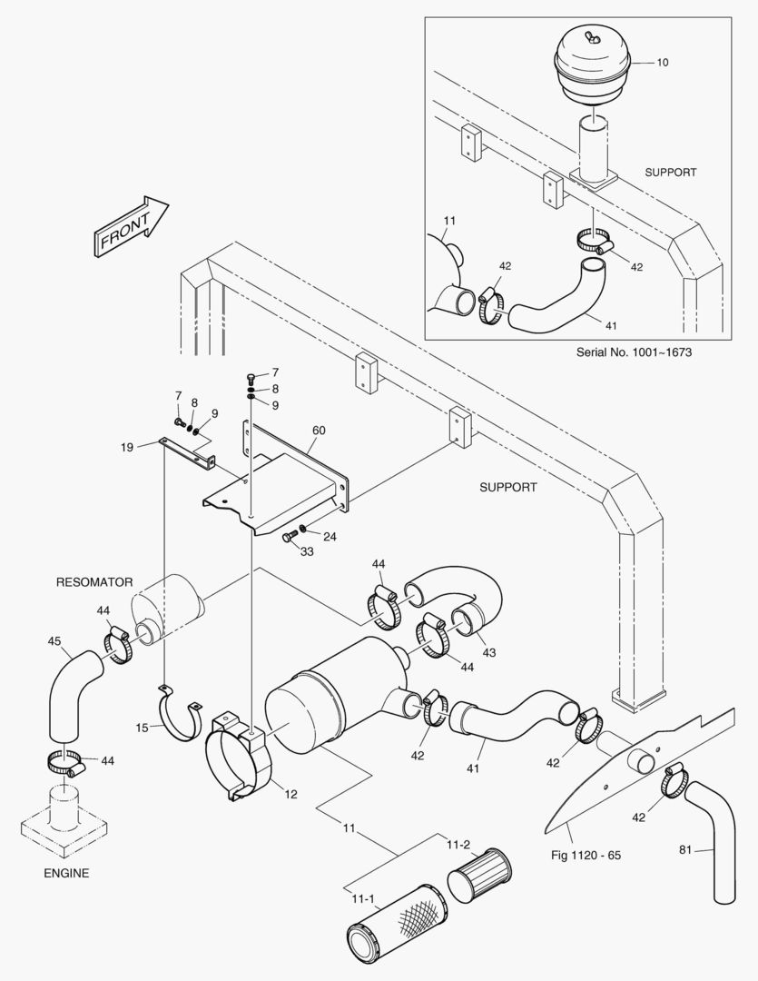 МОНТАЖ ДВИГАТЕЛЯ(3)-ВОЗДУХООЧИСТИТЕЛЬ
