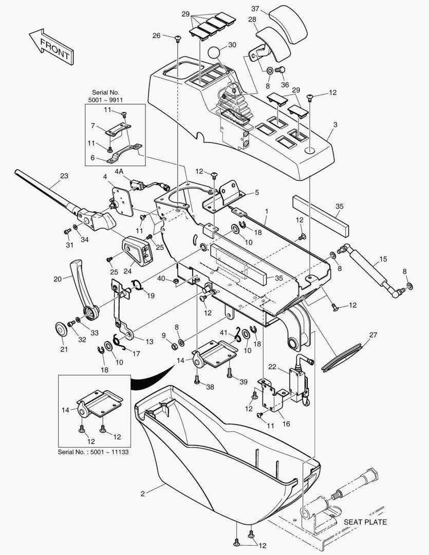 ПУЛЬТ УПРАВЛЕНИЯ - ЛЕВОСТОРОННИЙ