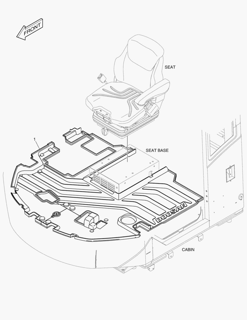 КОВРИК НА ПОЛУ КУЗОВА