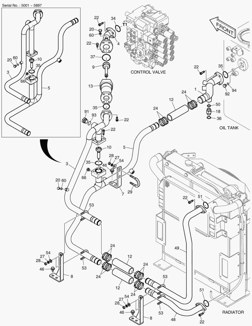 ТУБОПРОВОД МАСЛЯНОГО РАДИАТОРА(2)