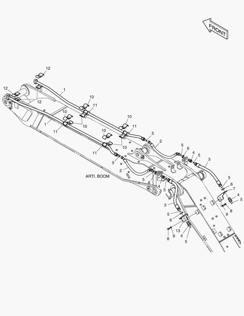 6870 ARTI BOOM PIPING - ONE & TWO WAY