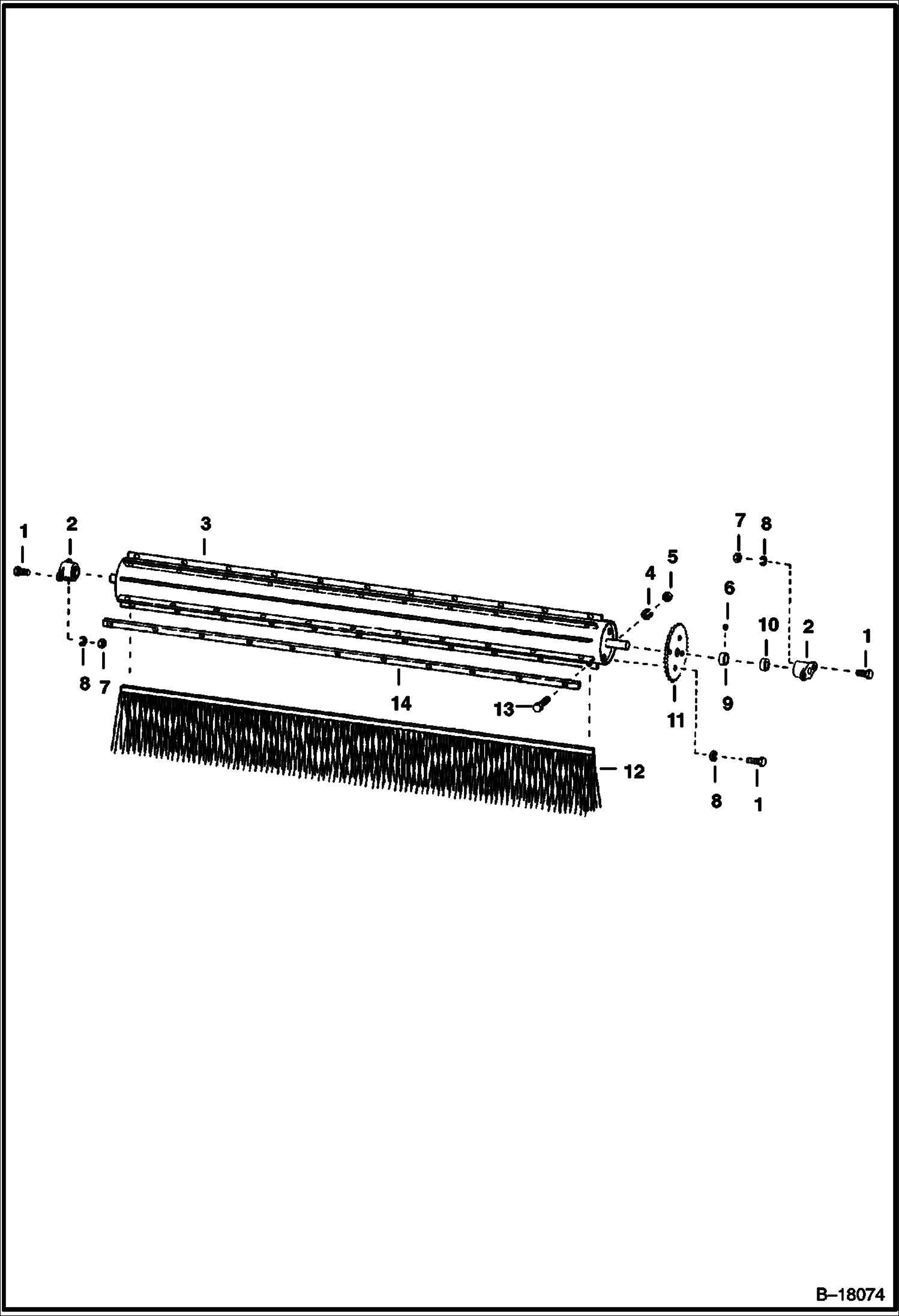 ЩЕТКА УГЛОВАЯ ПОВОРОТНАЯ (СТЕРЖЕНЬ И ЩЕТИННАЯ ЩЕТКА) (570B)