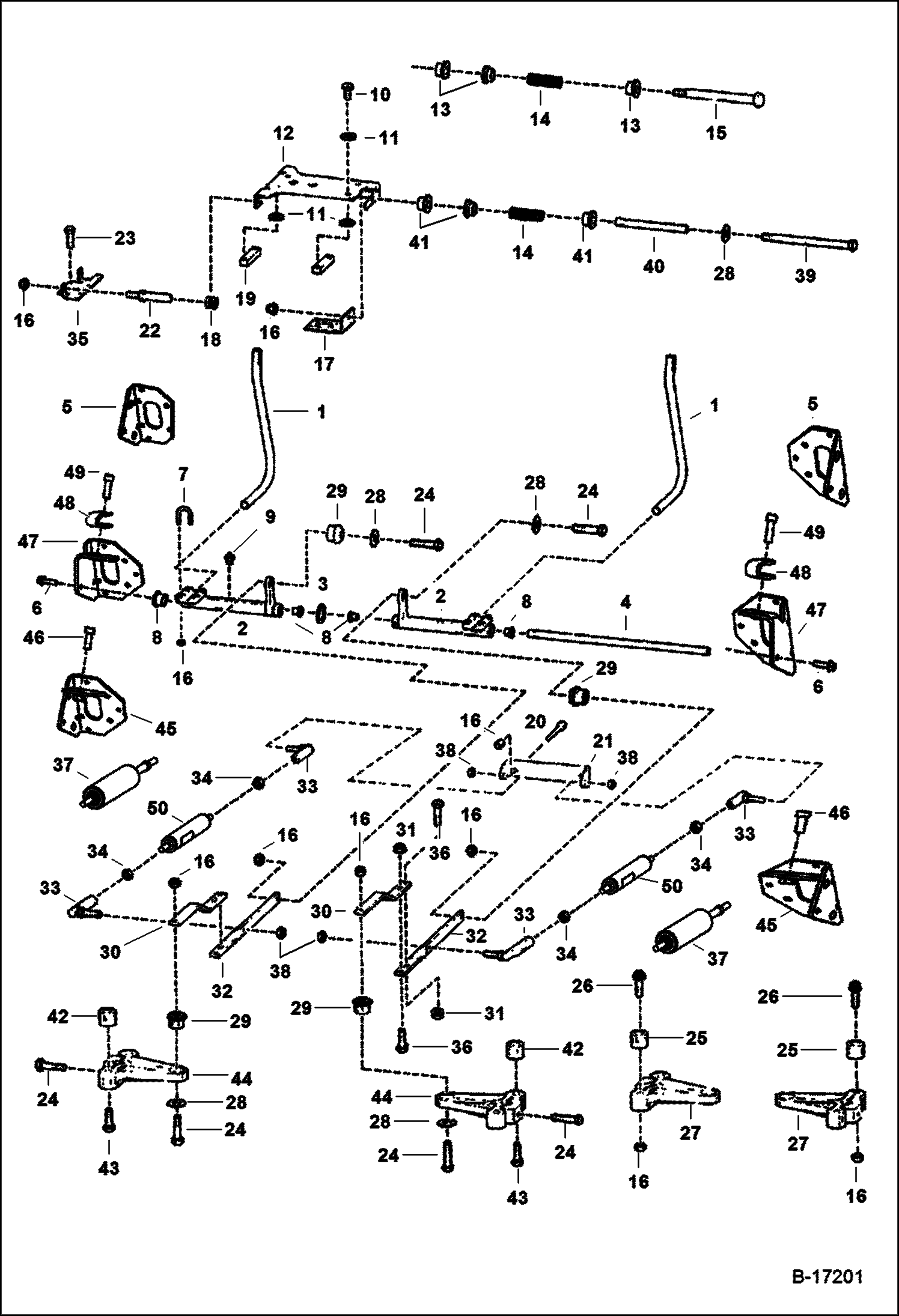 Схема ОРГАНЫ РУЧНОГО УПРАВЛЕНИЯ