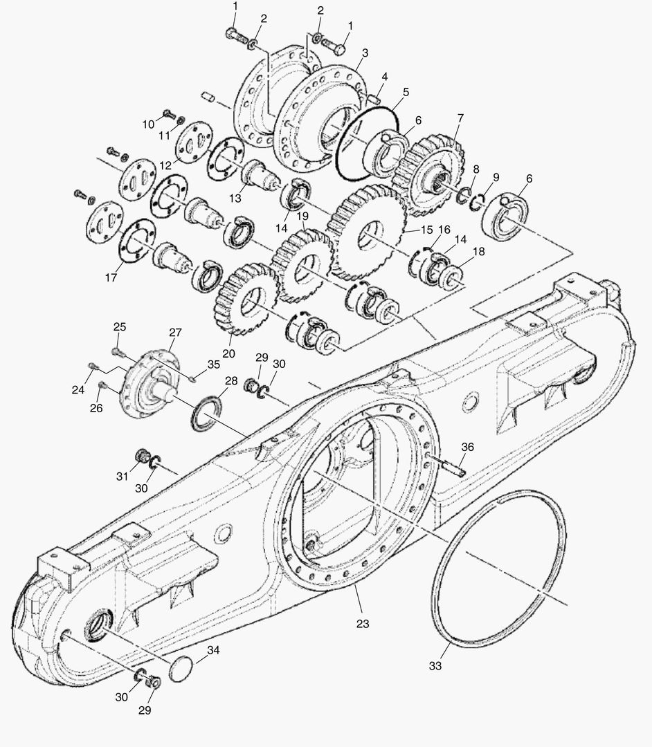 G090-10 TANDEM HOUSING ASSY
