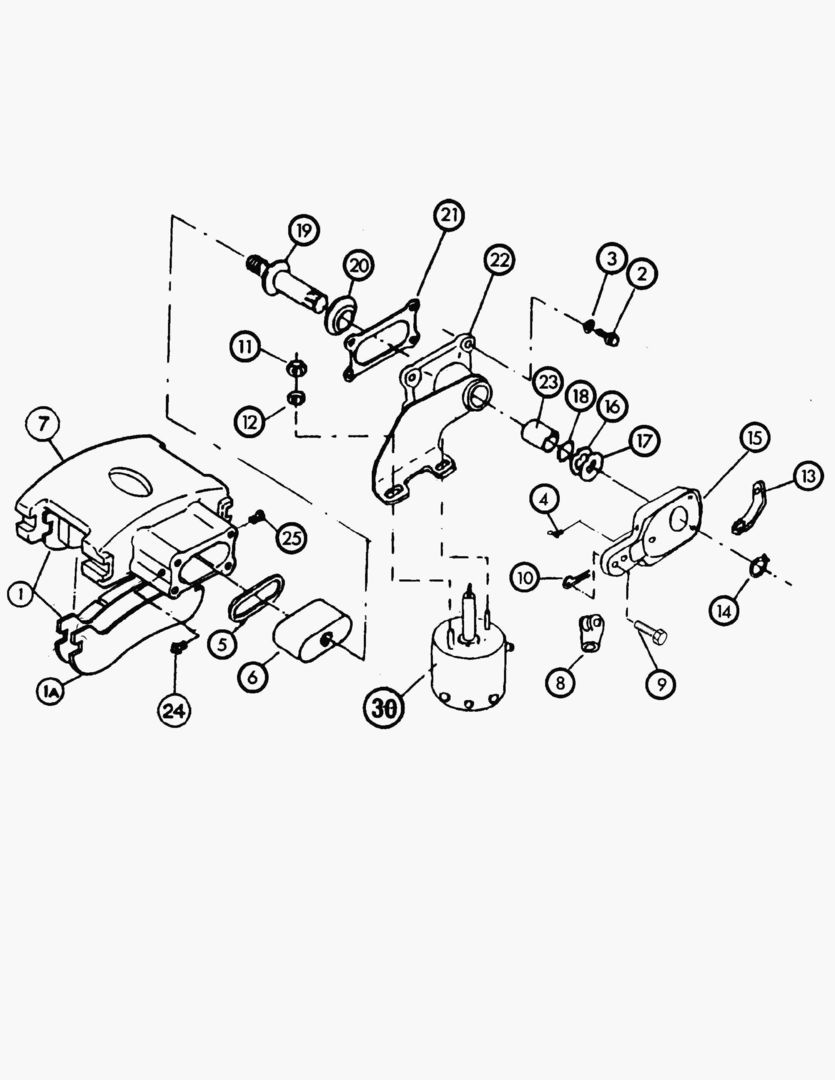 Схема G036-7 CALIPER; PARKING BRAKE