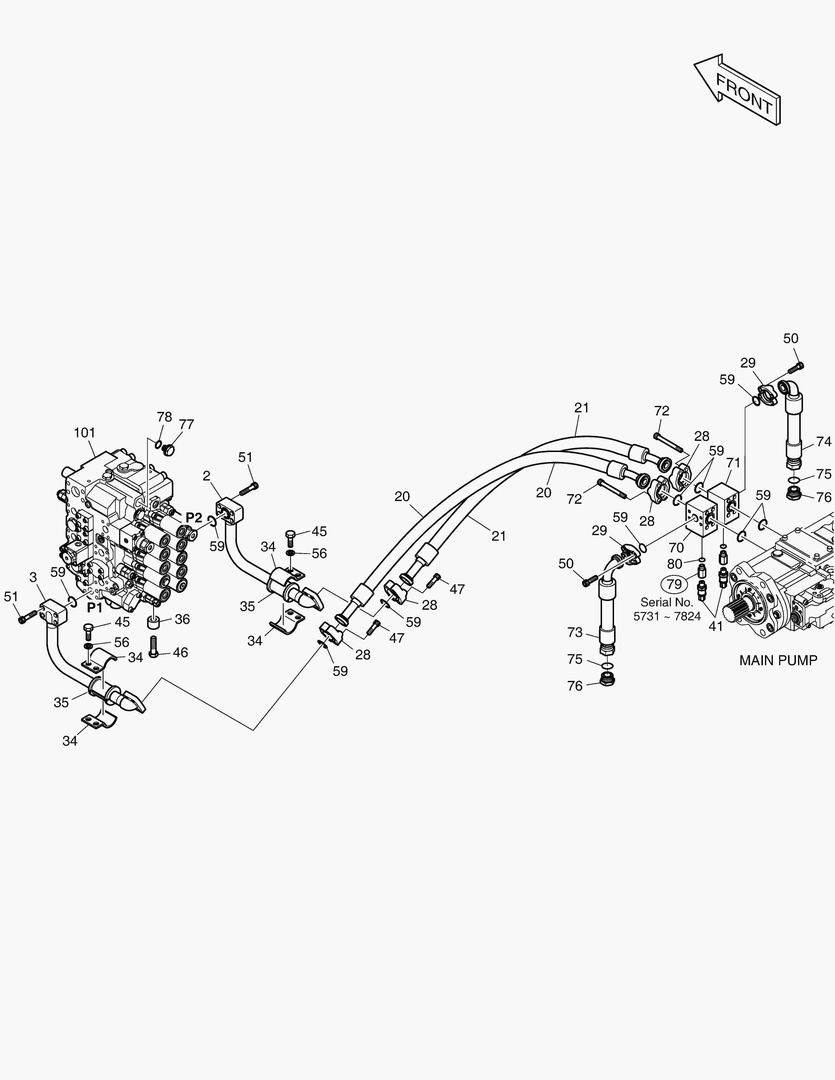 1261 MAIN PIPING(1) - PUMP [5731~]
