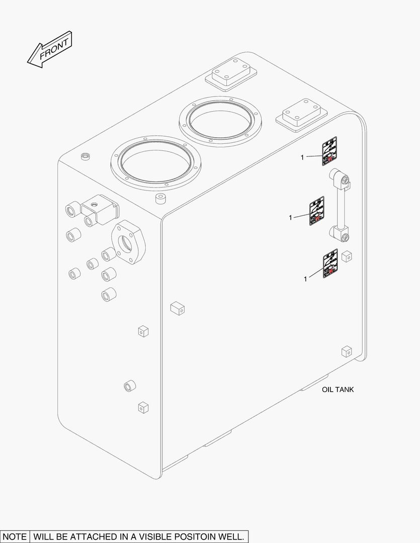 5470 DECAL - OIL CHECK
