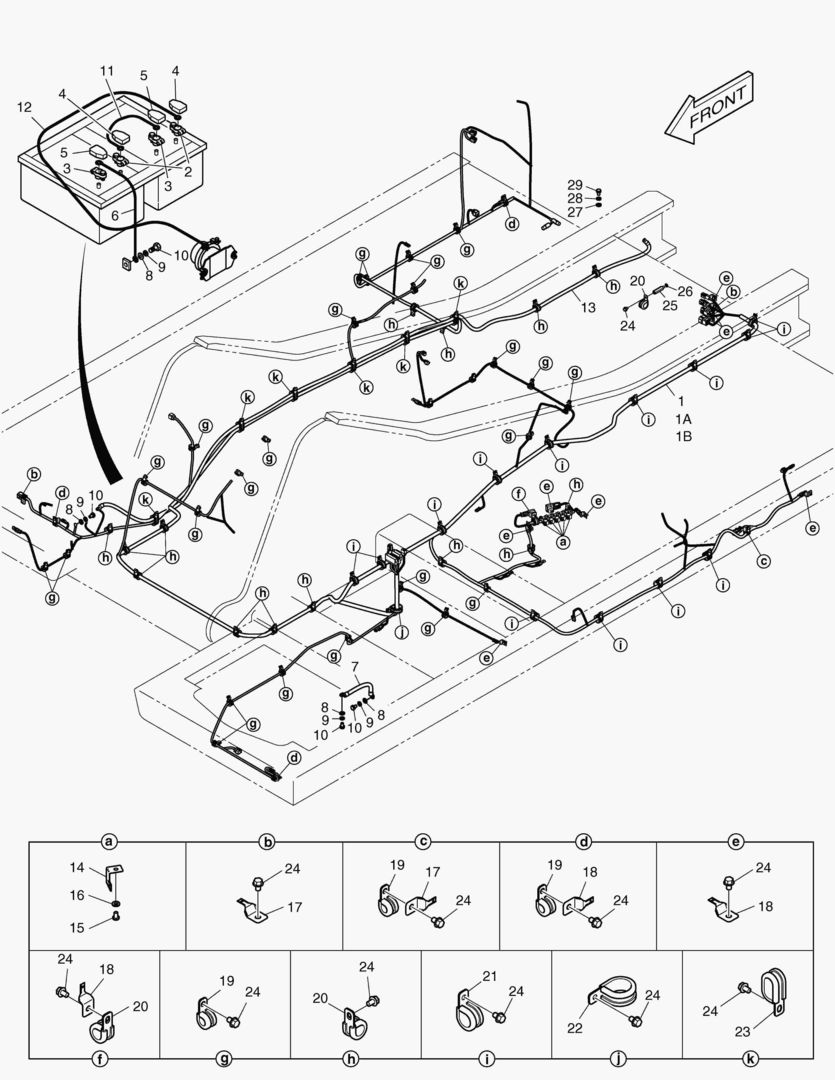 1800 ELECTRIC PARTS - WIRING HARNESS [5001~10059]