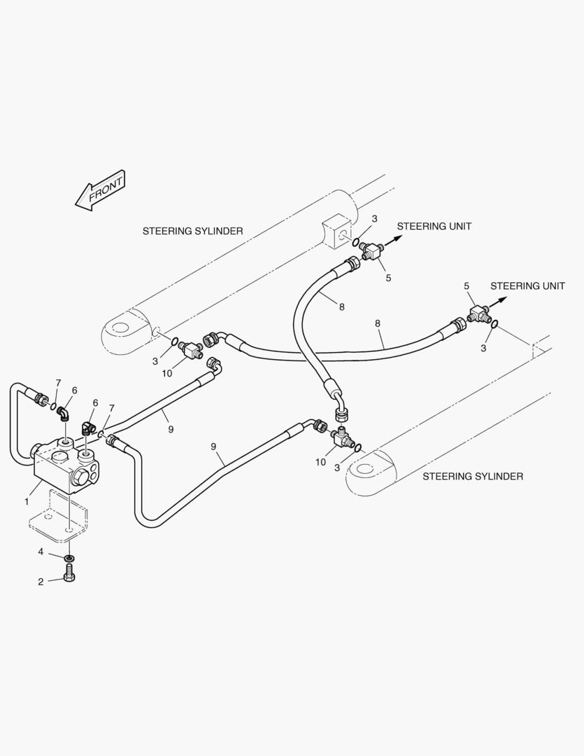 1221 STEERING PIPING [254~]