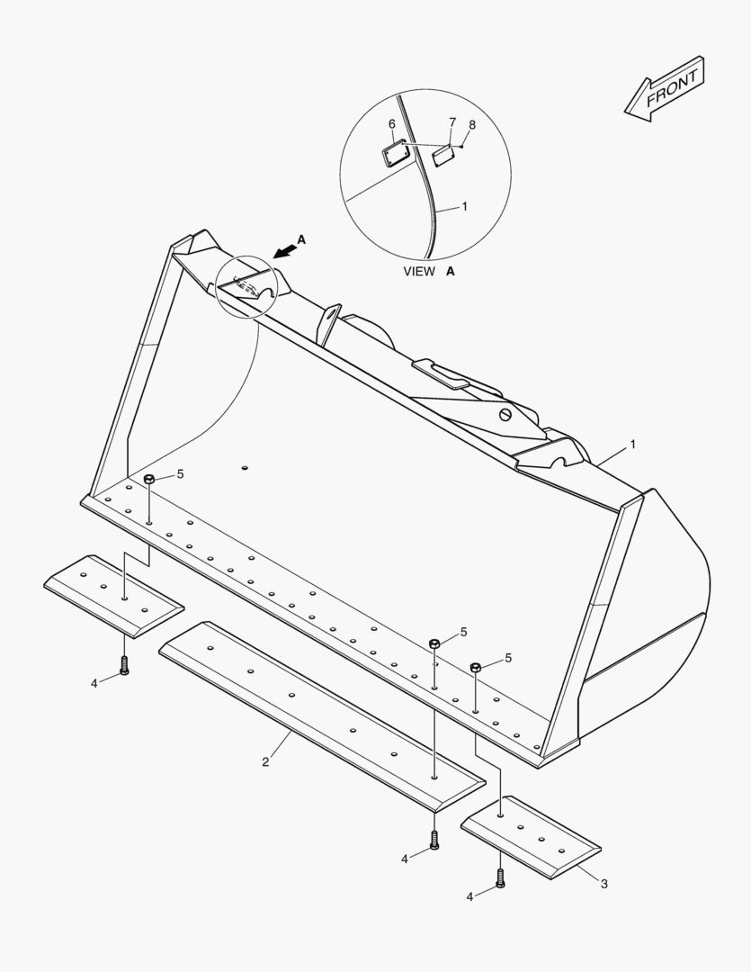 5500 BUCKET - 4.2гЋҐ CUTTING EDGE 3270mm