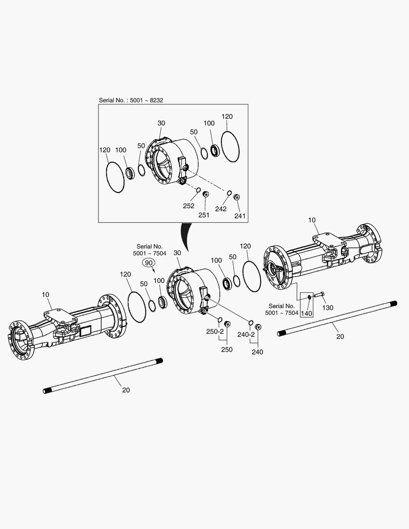 Схема КАРТЕР ОСИ - ЗАДНЯЯ ОСЬ