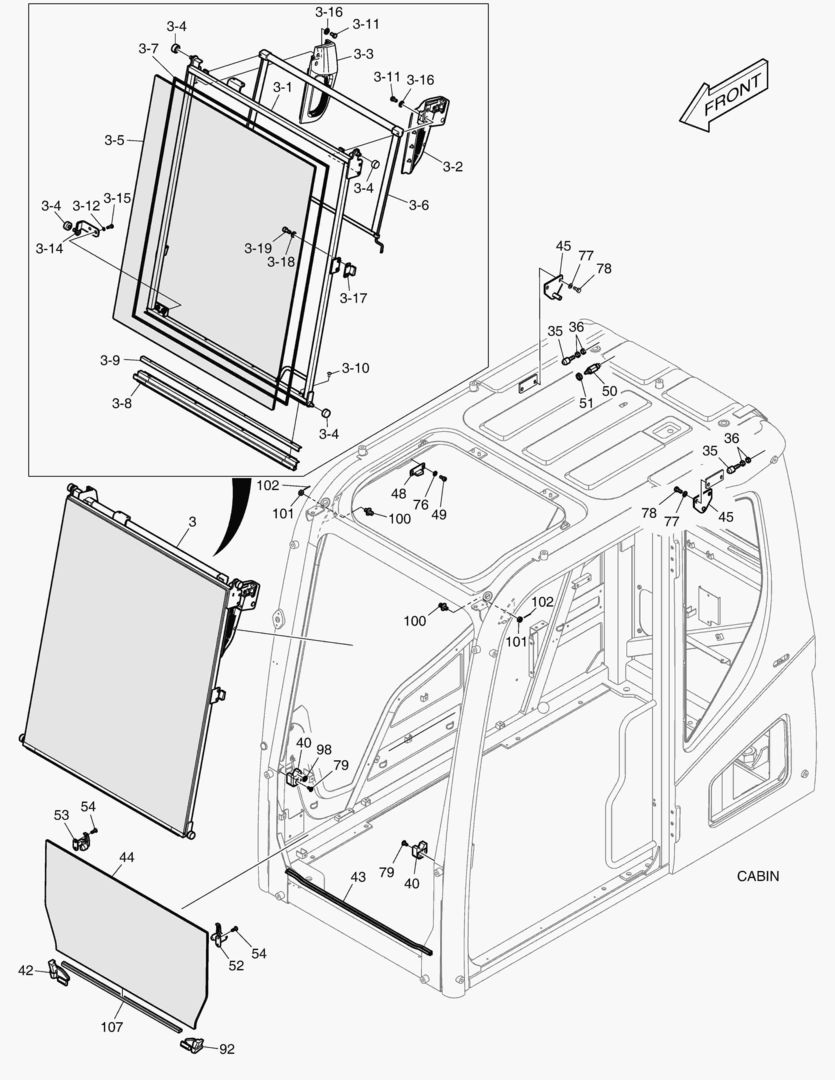 1560 CABIN(2) - SLIDE DOOR
