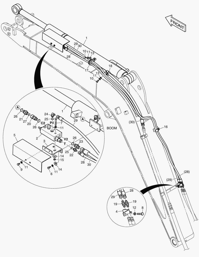 Спецтехника 6270 BOOM PIPING - ARM LOCK VALVE [1001~1245] - главное фото