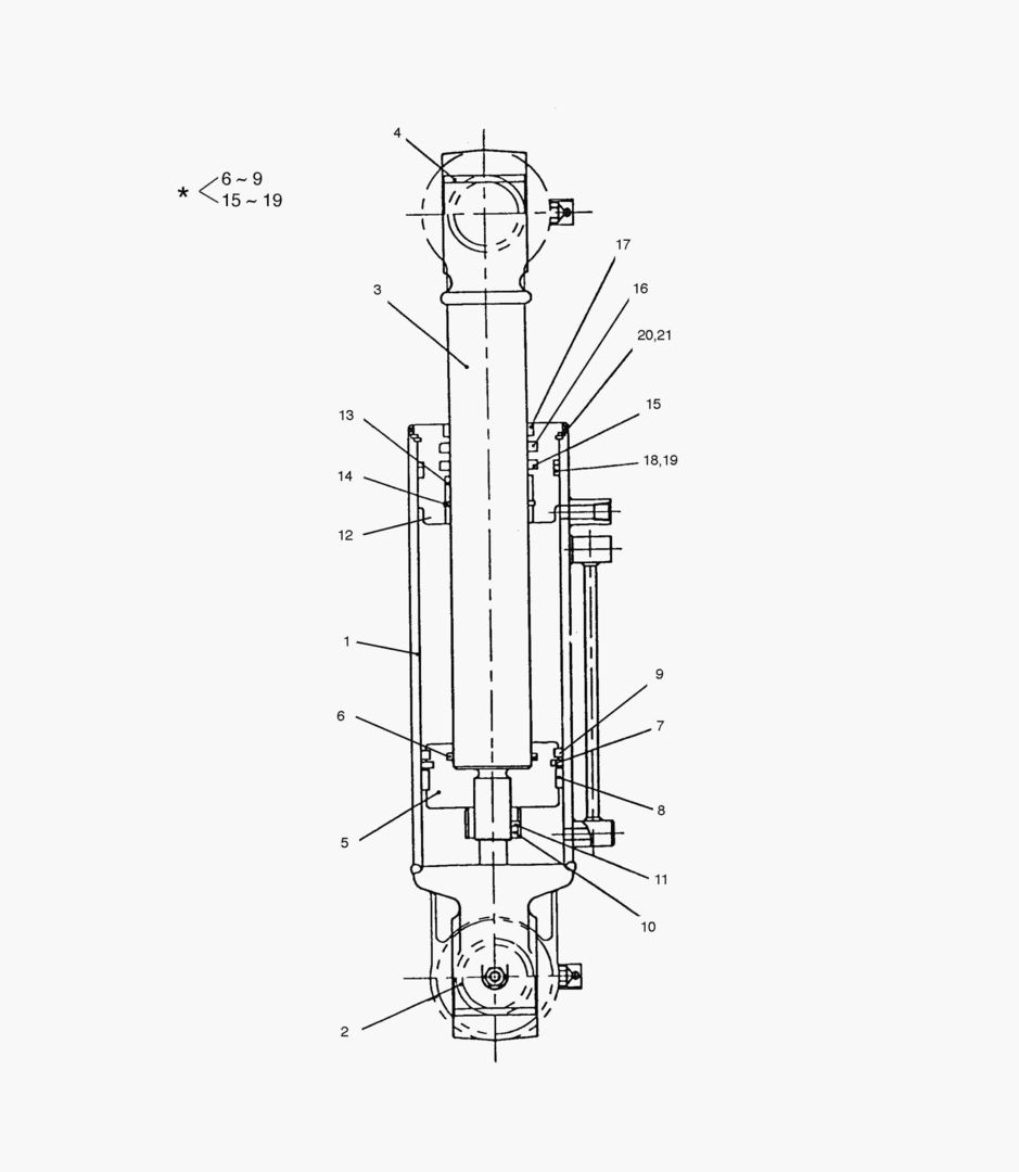 ЦИЛИНДР ПОВОРОТА СТРЕЛЫ