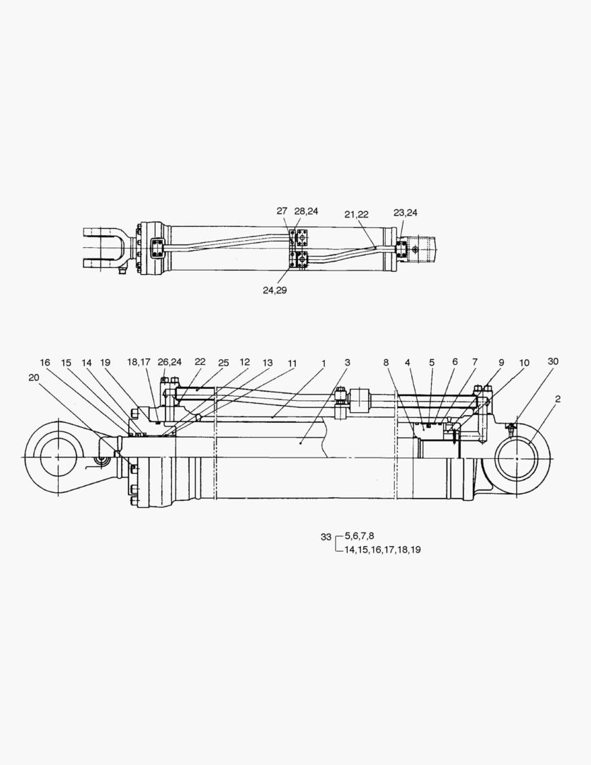 ГИДРОЦИЛИНДР ПОДЪЕМА(ПРАВОСТОРОННИЙ)