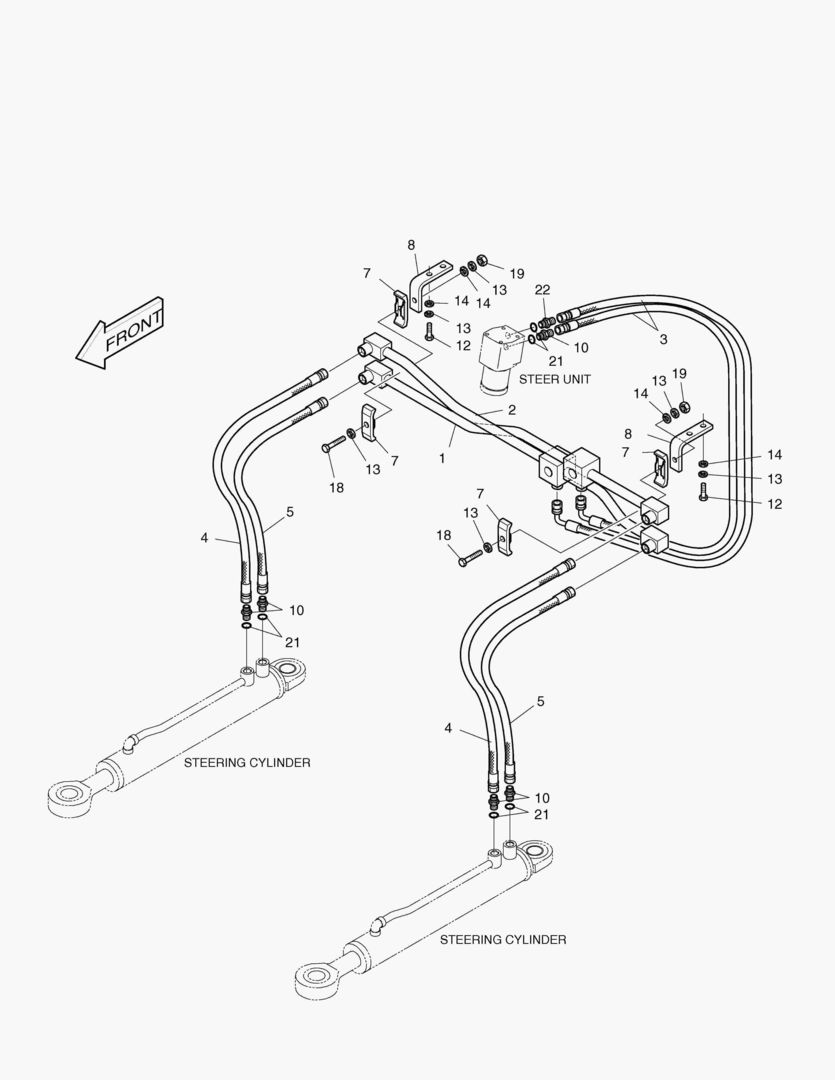ПАТРУБКИ РУЛЕВОГО УПРАВЛЕНИЯ