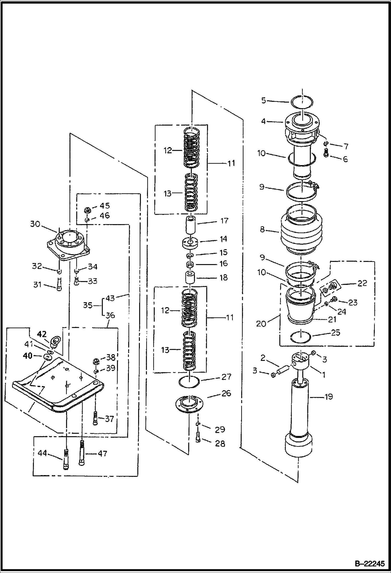 РАМА ШАССИ (НИЖНЯЯ СЕКЦИЯ)