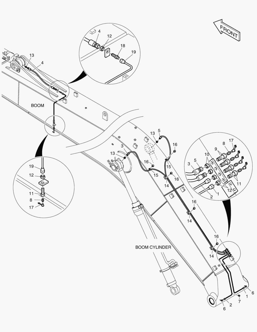 ТРУБОПРОВОД СМАЗОЧНОЙ СИСТЕМЫ - СТРЕЛА 10 м