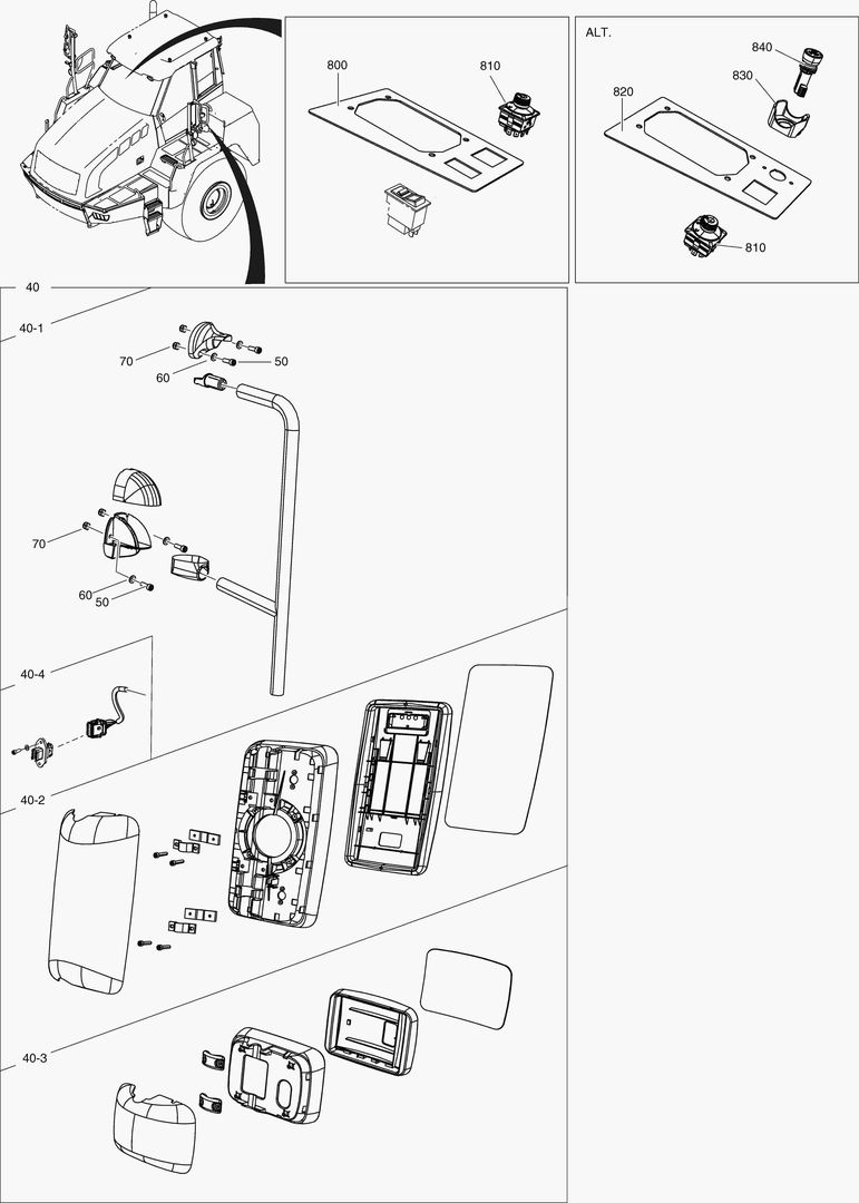 Спецтехника G500-70 MIRROR SYSTEM ELEC. ADJUSTMENT - главное фото