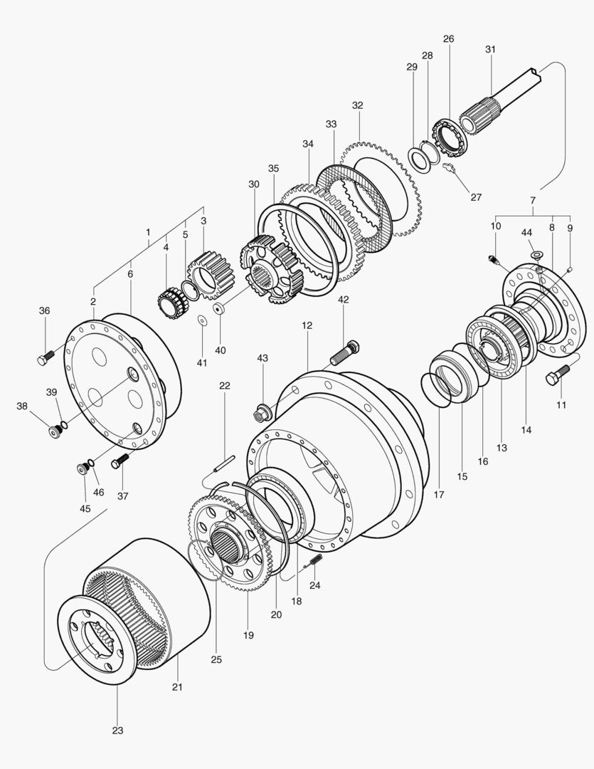 ПЕРЕДНЯЯ ОСЬ ПЛАНЕТАРНОЙ ПЕРЕДАЧИ