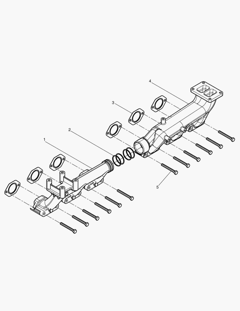 540 EXHAUST MANIFOLD
