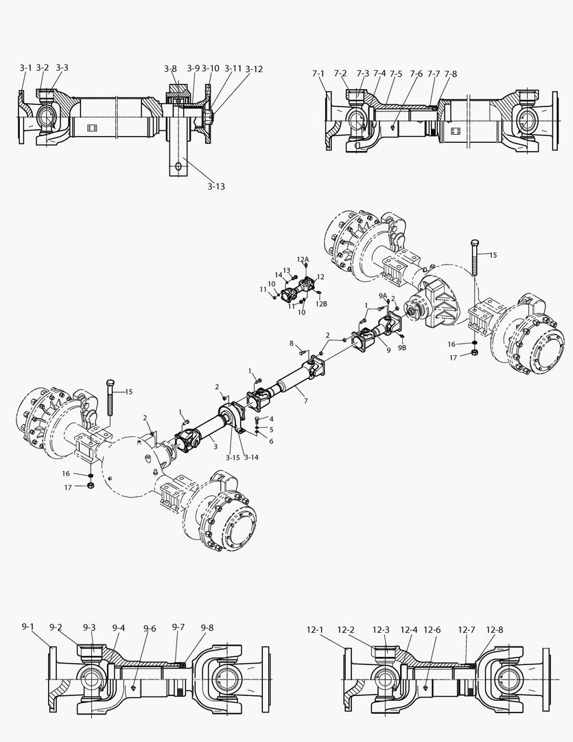 Спецтехника 1210 AXLE & DRIVE SHAFT ASSY - главное фото
