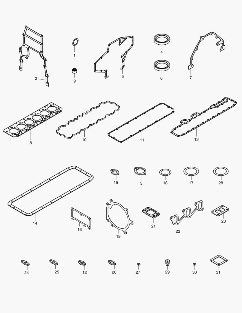 040 OVERHAUL GASKET KIT - ALL