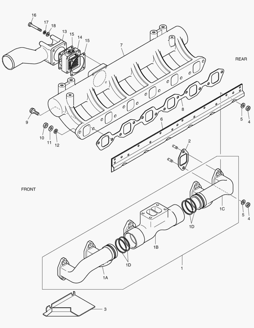 024 INTAKE & EXHAUST MANIFOLD