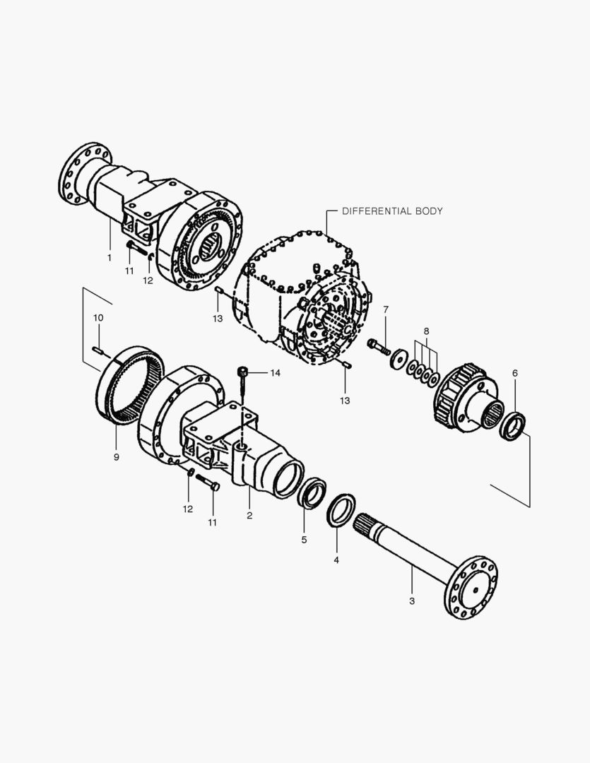 Спецтехника 3230 FRONT AXLE ASS`Y [1001~1020] - главное фото