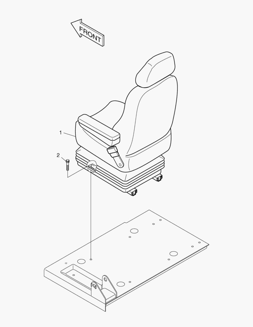 1552 SEAT MOUNTING ASS`Y [1003~]