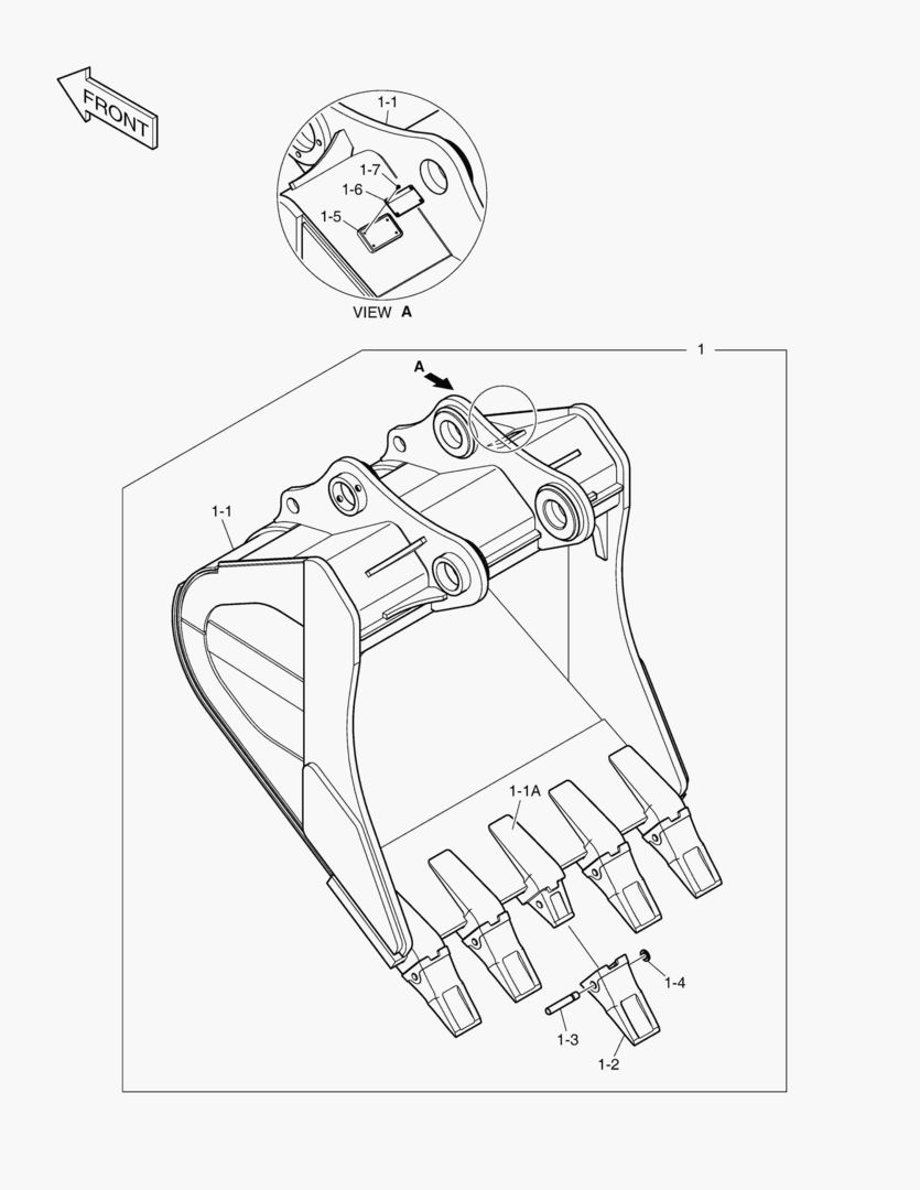 6820 ROCK BUCKET ASS`Y 1.51mВі - HEAVY DUTY