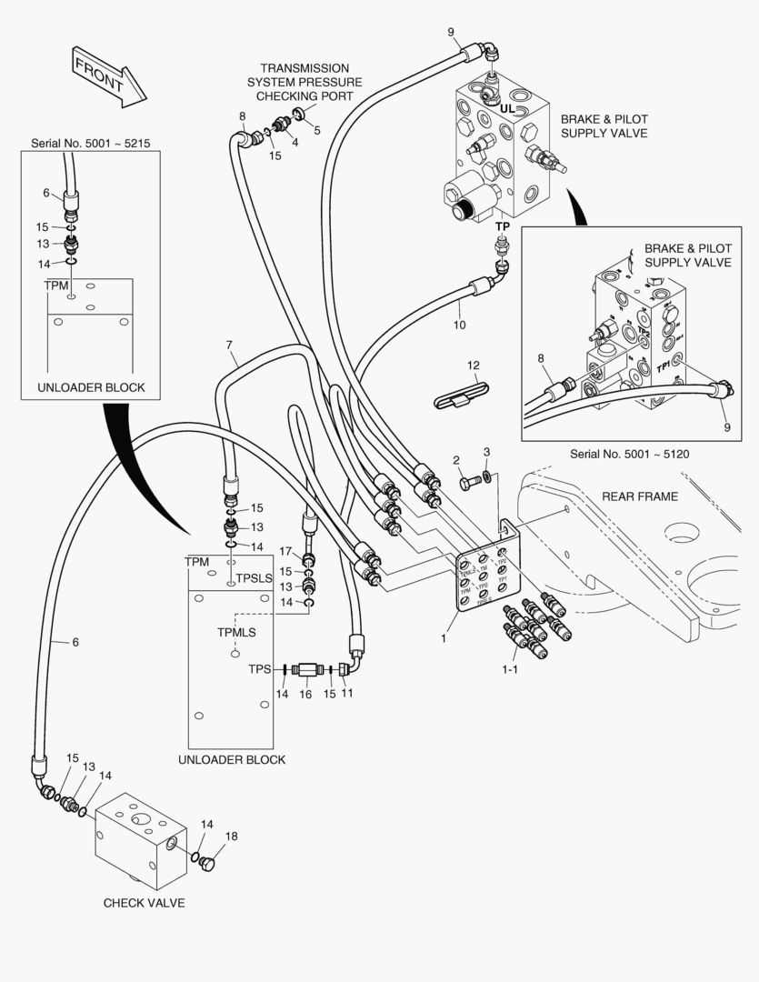 Спецтехника 1230 REMOTE PRESS CHECK PIPING [5001~5763]