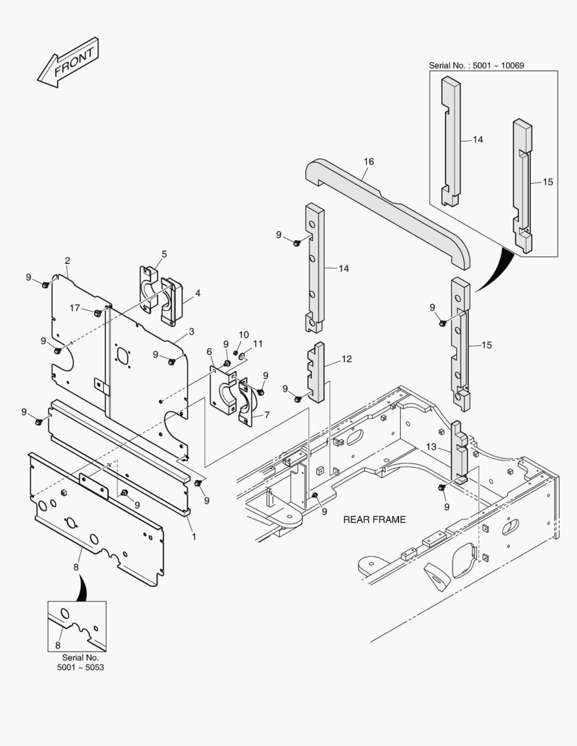 1360 BAFFLE ASS`Y [5001~10080]