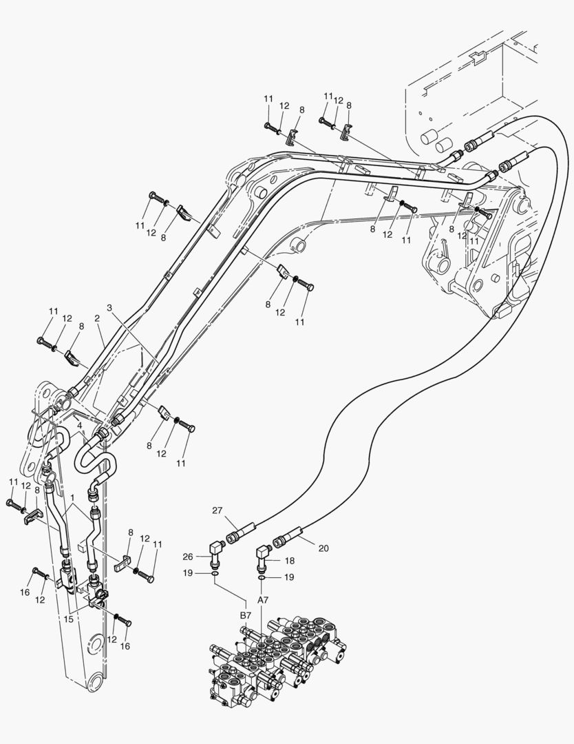 ТРУБОПРОВОД ГИДРОМОЛОТА-2 ПУТИ