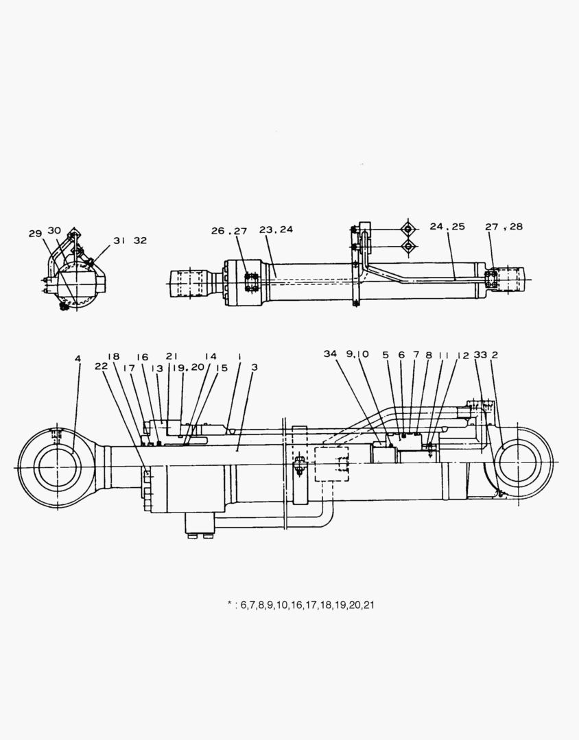ЦИЛИНДР СТРЕЛЫ-ЛЕВОСТОРОННИЙ