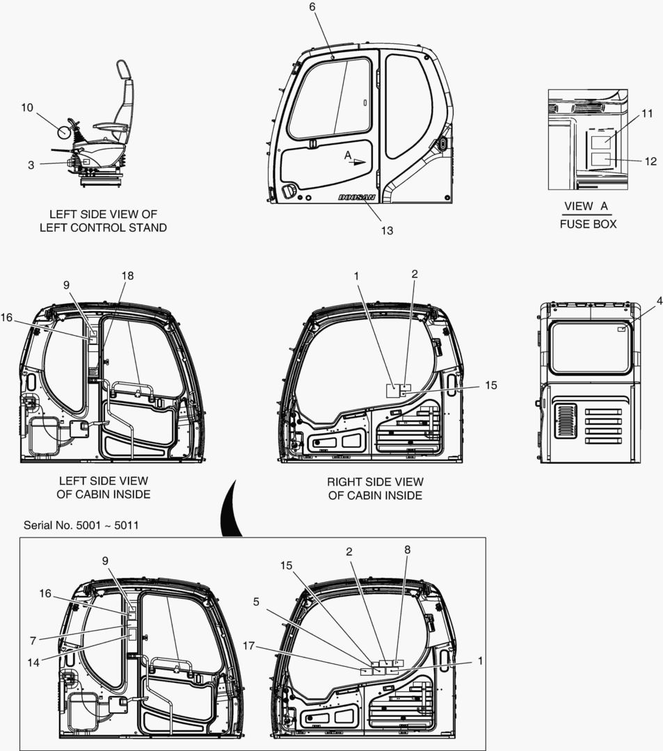 5120 NAME PLATE - CABIN [5001~5124]