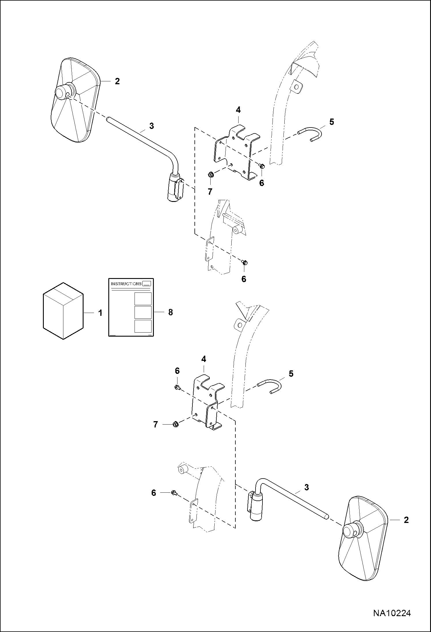 КОМПЛЕКТ ЗЕРКАЛ
