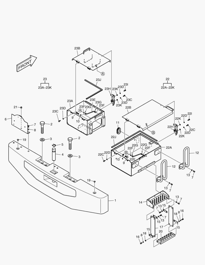 1370 COUNTER WEIGHT & BATTERY BOX