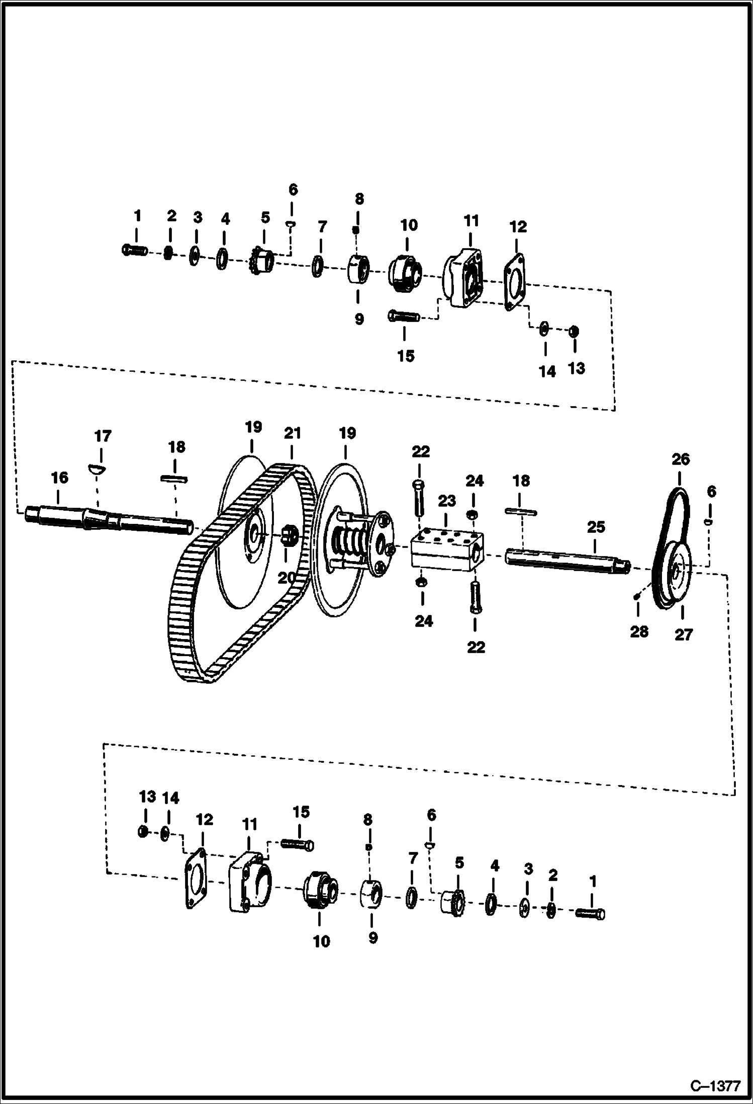 Схема ПЕРЕДАТОЧНЫЙ ВАЛ ЧАСТОТНОГО ПРЕОБРАЗОВАТЕЛЯ СКОРОСТИ В СБОРЕ КОНИЧЕСКИЙ ПЕРЕДАТОЧНЫЙ ВАЛ