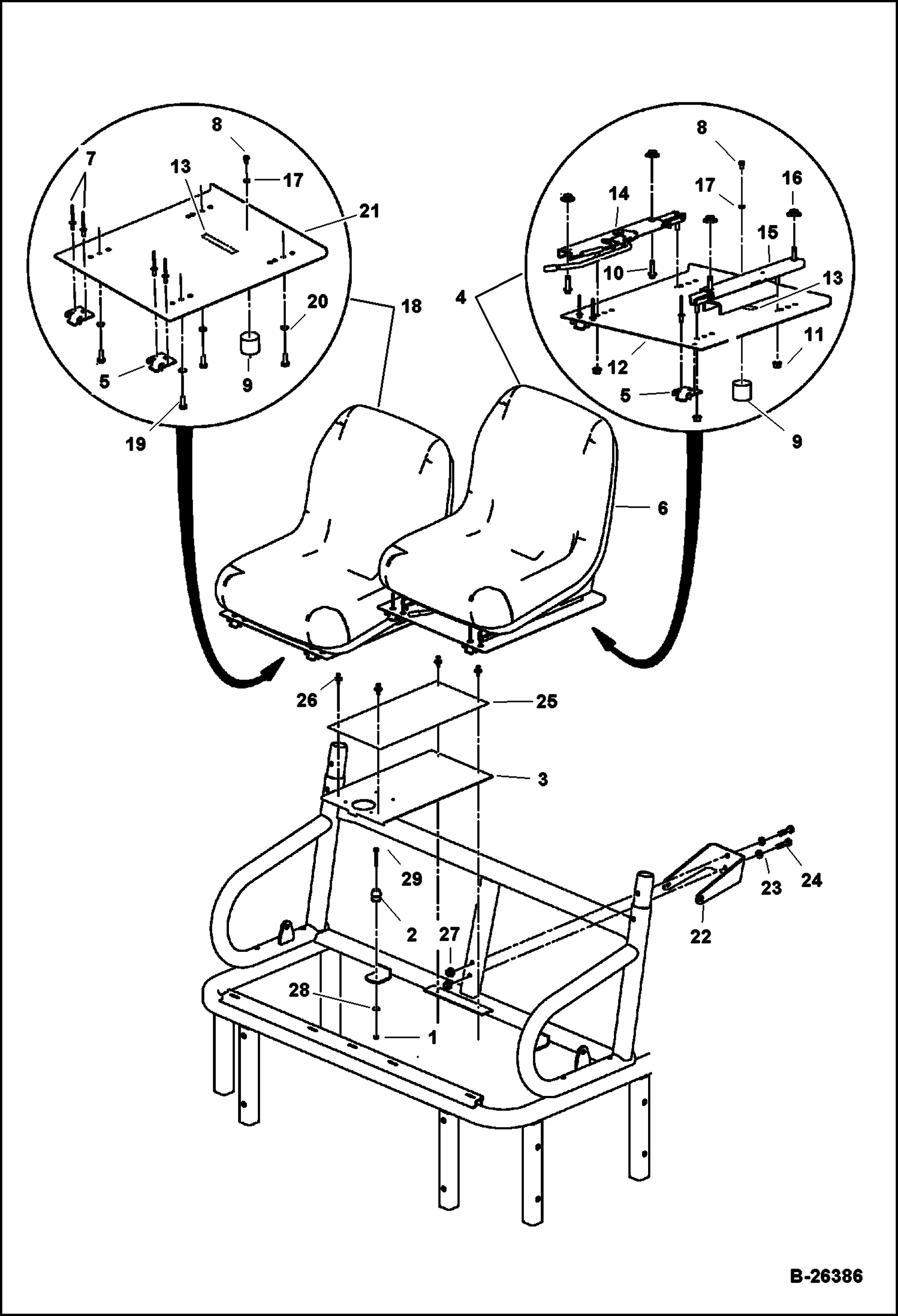 КОВШЕОБРАЗНОЕ СИДЕНЬЕ (ЧЕРНЫЙ И СЕРЫЙ)