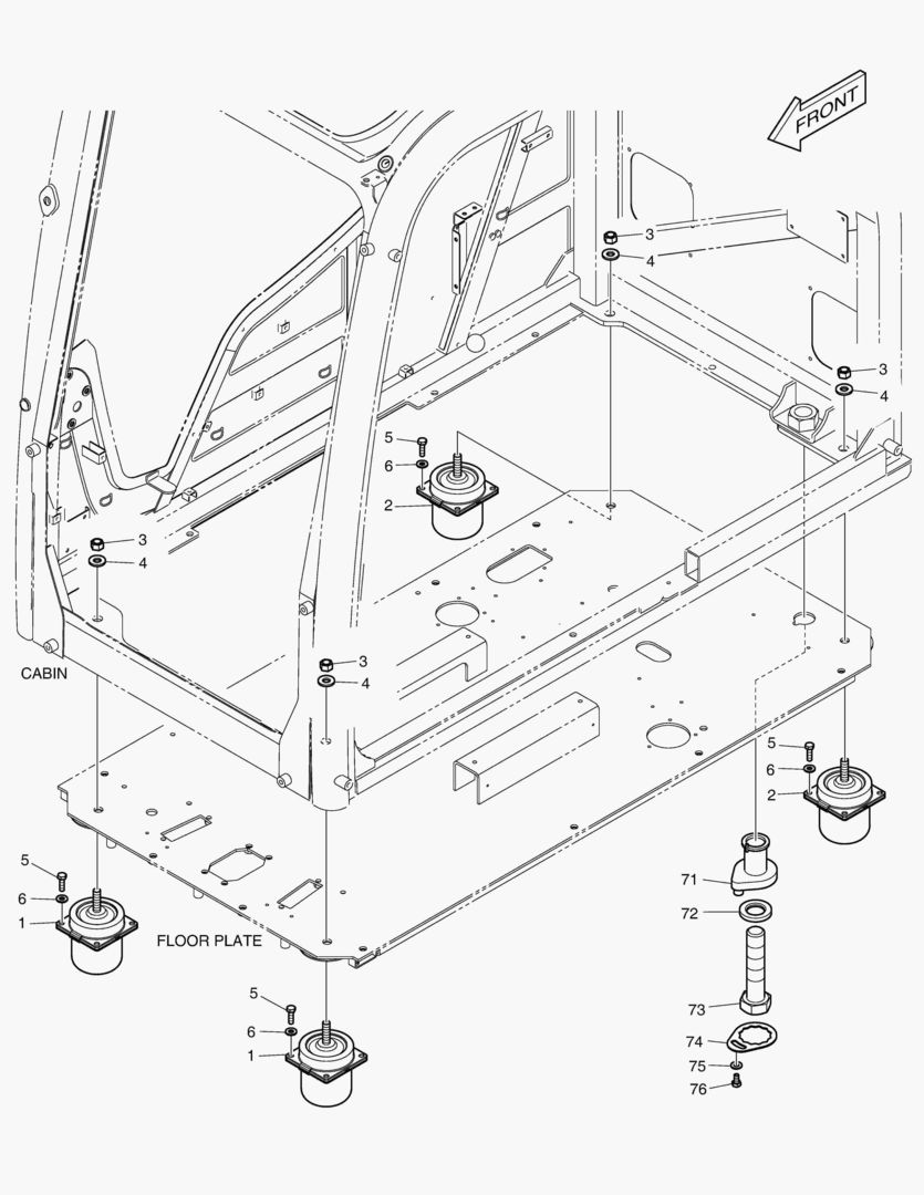 УСТАНОВКА КАБИНЫ