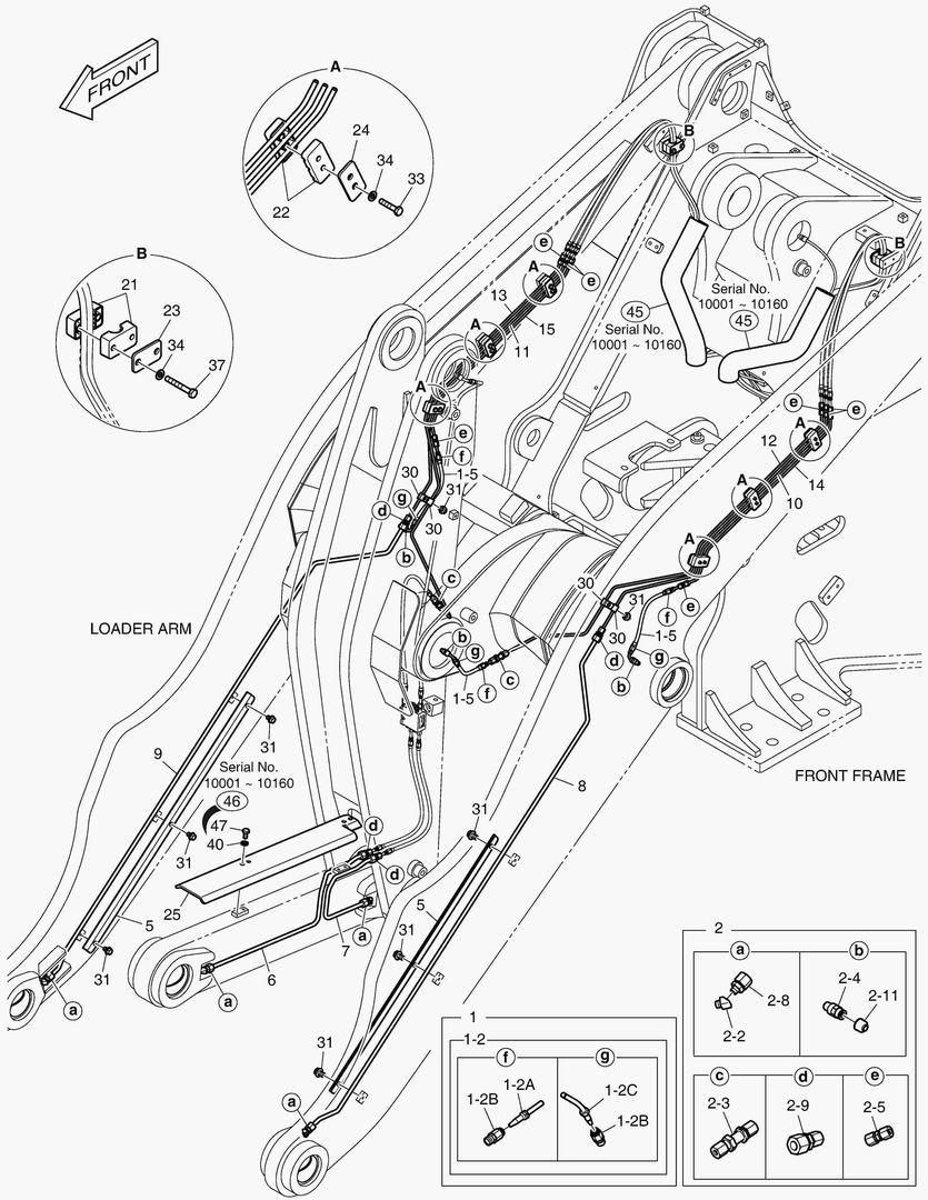 Схема ТРУБОПРОВОД СМАЗОЧНОЙ СИСТЕМЫ - ДЛИННАЯ СТРЕЛА(1)