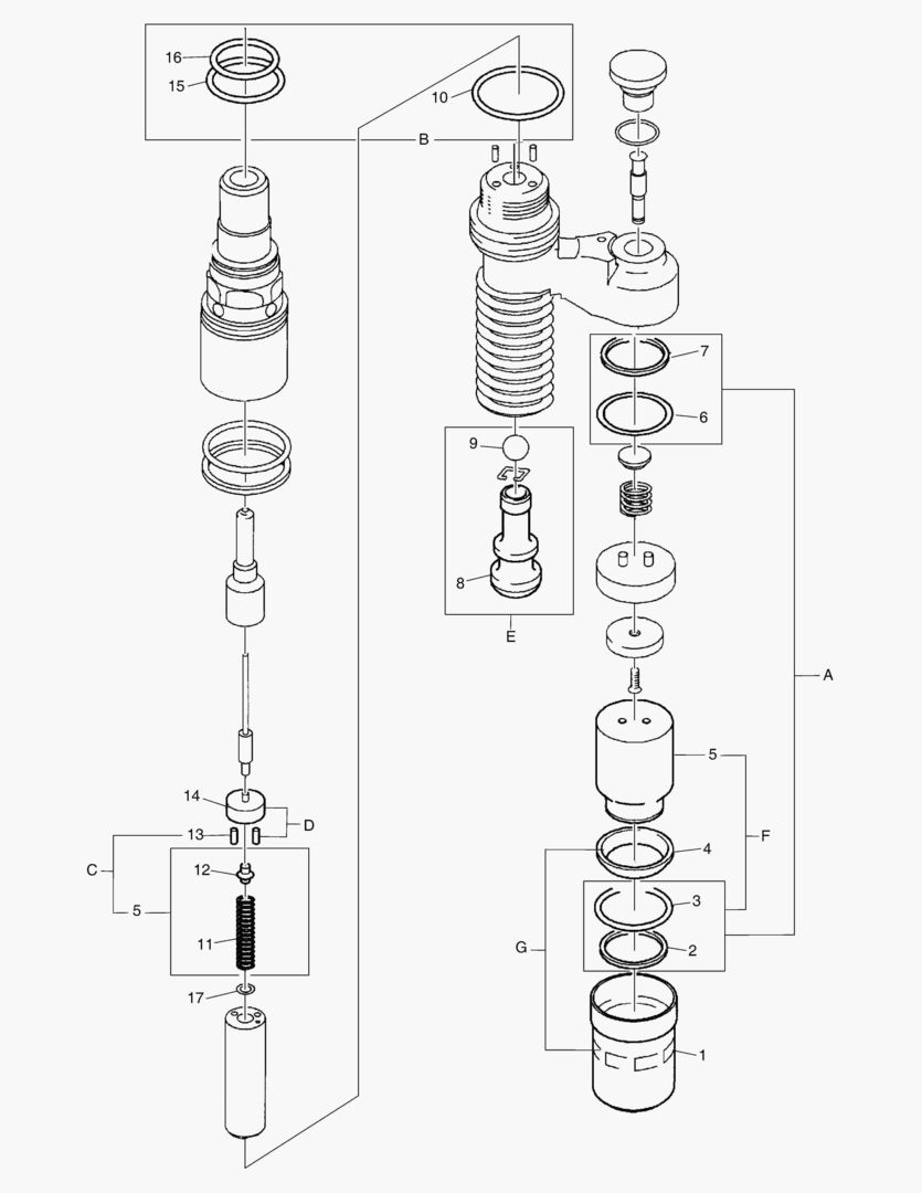 G010-82 UNIT INJECTOR O-RING KIT STATOR