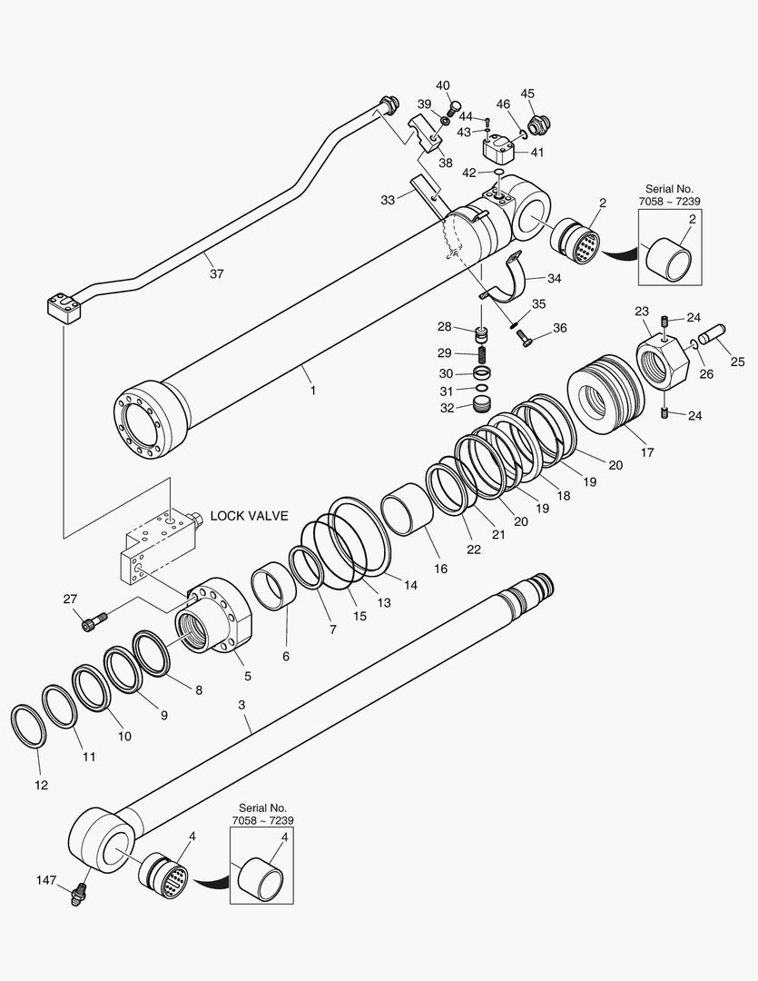 Спецтехника 4281 ARM CYLINDER - LOCK VALVE [7058~] - главное фото