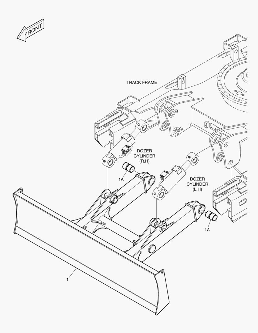 БУЛЬДОЗЕРНЫЙ ОТВАЛ - 2890 мм