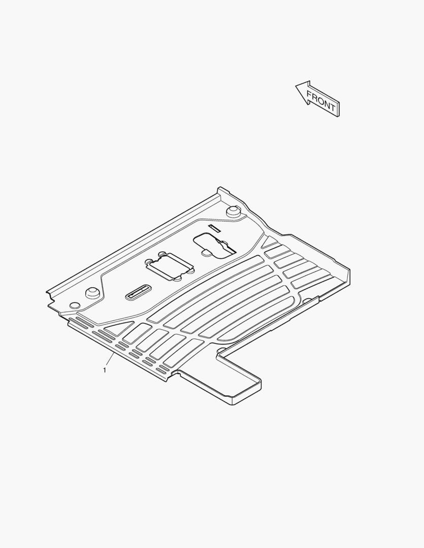 КОВРИК НА ПОЛУ КУЗОВА - 2 ПУТИ