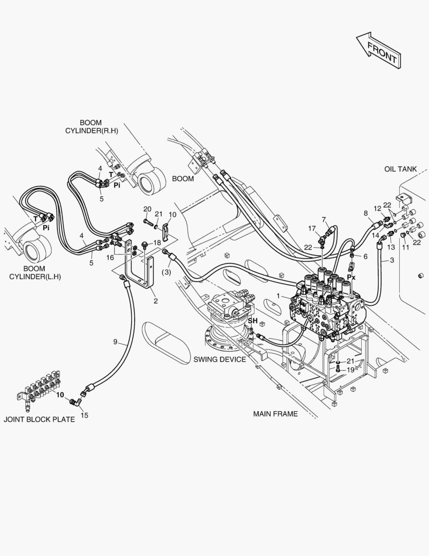 ТРУБОПРОВОД СЕРВОУПРАВЛЕНИЯ - ГИДРОЗАМОК